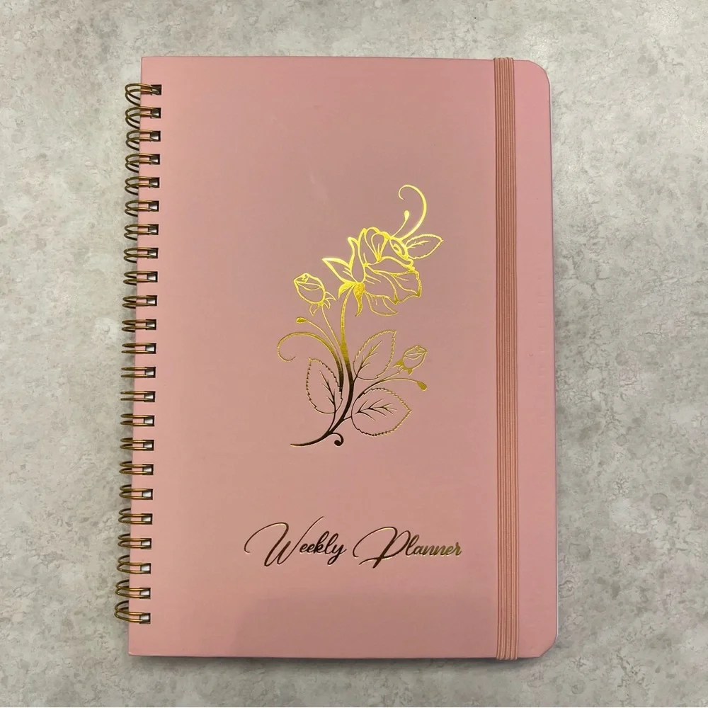 Floral Pink Undated Weekly Planner Stickers Budgeting
